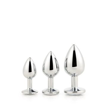 Buttplug Set Gleaming - Zilver