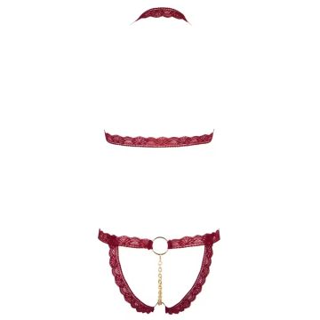 Sexy Beha Set met Goudkleurige Ringen