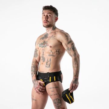 Locker Gear Full Military Access Jock Slip - Zwart/Geel