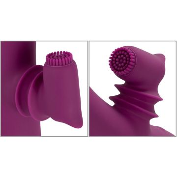 G-spot Vibrator met Bewegende Clitorisstimulator – Javida