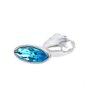 Kiotos Fist Buttplug met Blauwe Steen - M