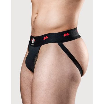MM Reversible Jockstrap - Zwart/Rood