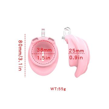 Peniskooi P-Cage PC10 Vagina - Transparant/Roze