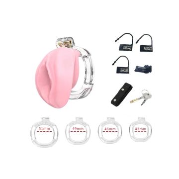 Peniskooi P-Cage PC10 Vagina - Transparant/Roze