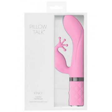 Roze G-spot Vibrator met Clitoris Stimulator - Kinky