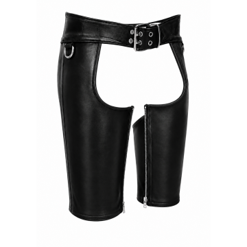 MisterMitch Leren Chaps - Zwart