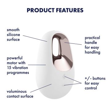 Satisfyer - White Temptation Lay-On Vibrator