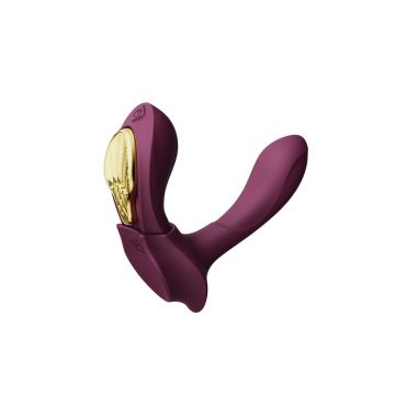 Aya Draagbare Vibrator met Afstandsbediening - Paars