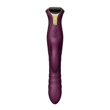 Stotende en Verwarmende Rabbit Vibrator Mose - Paars