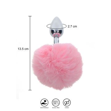 Buttplug Bunnytail Roze