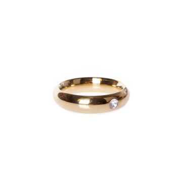 Gouden Donut Cockring met Juweel 