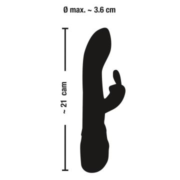 Sweet Smile Blacky Rabbit Vibrator - Zwart