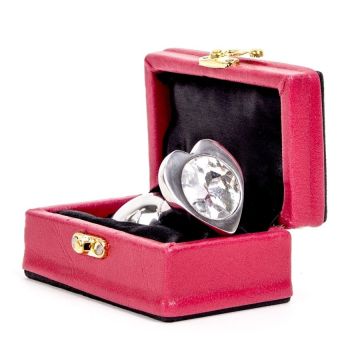 Hartvormige Buttplug met Diamant
