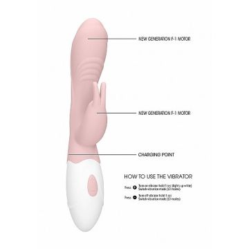 Rabbit Vibrator Juicy- Zacht Roze