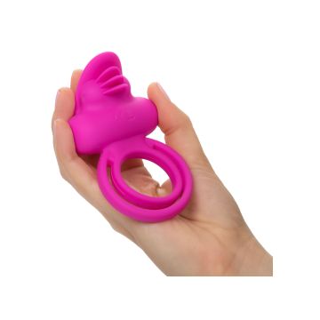 Vibrerende Cockring Dual Clit Flicker Enhancer