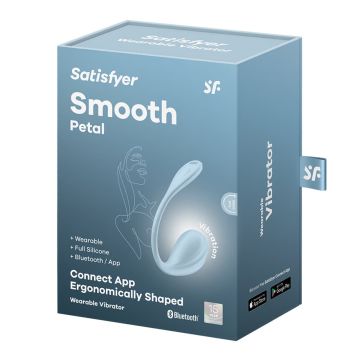 Satisfyer Smooth Petal Connect App Vibrerend Ei - Blauw