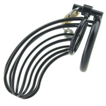 Stalen Peniskooi met Slot - Zwart-opr-3010020-1.png