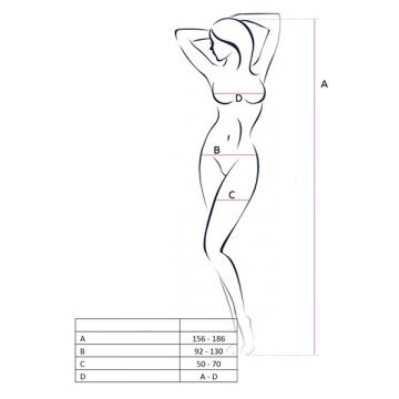 Bodystocking BS033 Zwart van Passion
