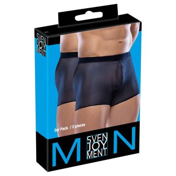 Svenjoyment Opwindende Transparante Korte Broek - Zwart