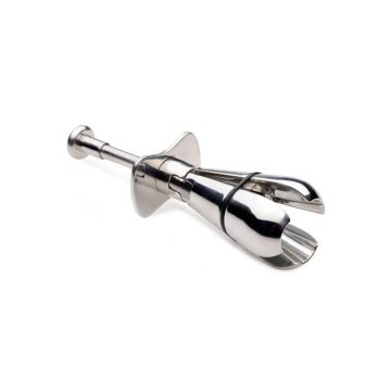 XR Brands Petite Vergrendelbare Buttplug - RVS