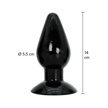 Extreme Buttplug Hidden Desire Large 14cm - Zwart