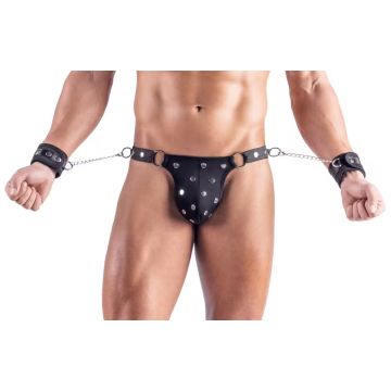 String met Handboeien - Zwart