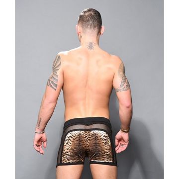 Andrew Christian Plush Tiger Net Jogger Short