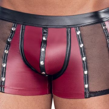 Strakke broek met Matte Look - Rood