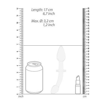Chrystalino Glazen dildo Doubler - Wit