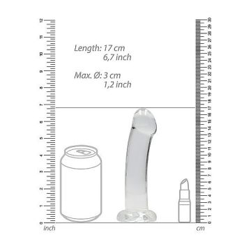 Kristalheldere Dildo 17 cm - Transparant