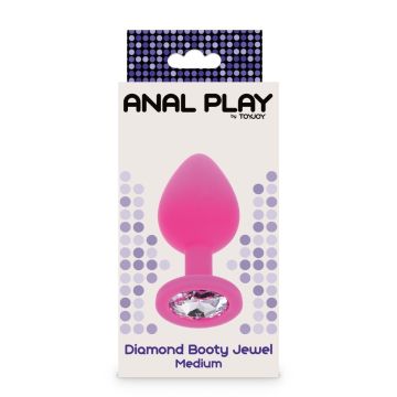 Buttplug Diamond Booty Jewel Medium - Roze