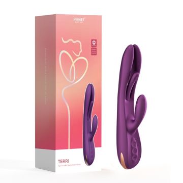 Kinky Finger Tapping Rabbit Vibrator Terri - Paars