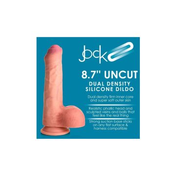 Silicone Dildo met Voorhuid - 22 cm