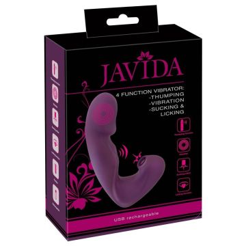 G-spot Vibrator met clitoris stimulator - Paars