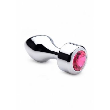 Aluminium Buttplug met Roze Steen - Large-aluminium-buttplug-met-roze-steen-large.jpg