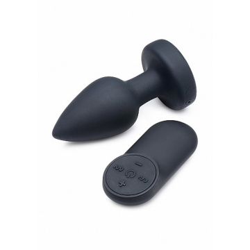 Vibrerende Buttplug met Led Verlichting - Zwart
