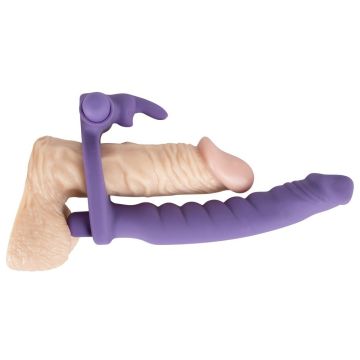 Anaal Vibrator met Cockring en Clitoris Stimulator
