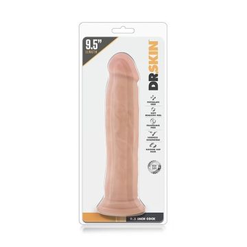 Realistische Dildo met Zuignap Dr. Skin 23 cm - Huidskleur