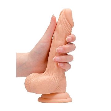 Realistische Dildo met Ballen Dong 7 Inch - Huidskleur