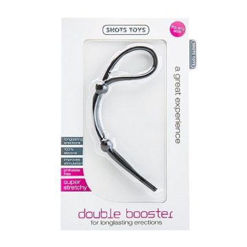 Double Booster Penisring - Zwart