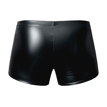 Male Power Wetlook Pouch Short - Zwart