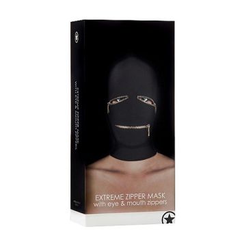 BDSM masker met ritsjes over de ogen en mond