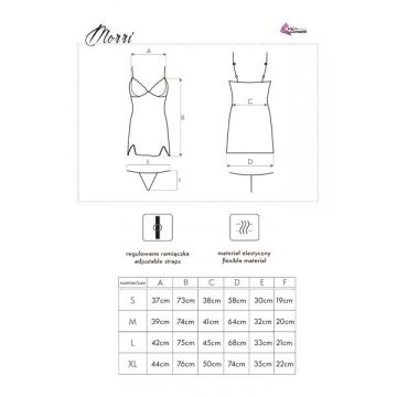 Zwart lingerie jurkje Morri