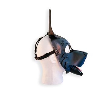 Vegan Pup Hood Masker Zwart - Brutus