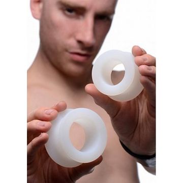 Stretch Master Silicone Anal Grommet Set - Wit
