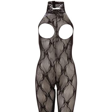 Borsten en kruis vrije Catsuit