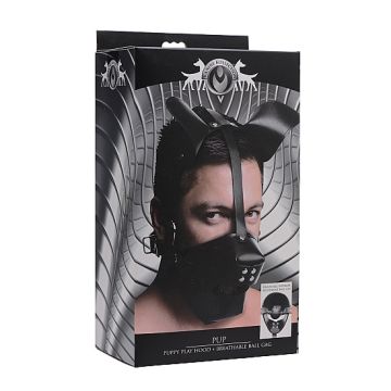 Puppy Play masker met ballgag
