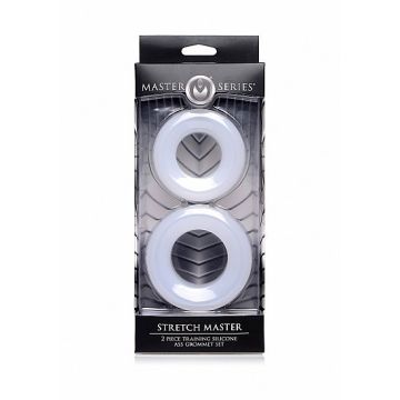 Stretch Master Silicone Anal Grommet Set - Wit