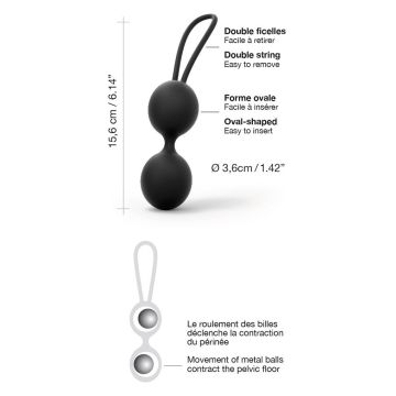 Siliconen Geisha Ballen - Zwart