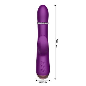 Sendel Rabbit Vibrator met Kralenring - Paars